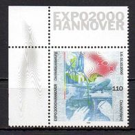 Bund BRD 1999, Mi. Nr. 2042, EXPO Hannover, postfrisch Ecke #15959