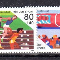 Bund 1986 Mi. 1269 - 1270 * * Sporthilfe: Leichtathletik Postfrisch (0022)
