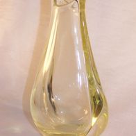 Bohemia ZBS - gelbe Glas Vase, Design Miroslav Klinger, 60er Jahre
