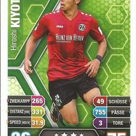 Match Attax 14/15 - Hiroshi Kiyotake - Hannover 96 - Nummer 137 - Japan