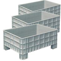 BRB Palettenbox Mit Außenrippen & 4 Füßen – 1170x800x520 Mm, Grau, Stapelbar Bis 7-fach, Für Schüttgüter & Kleinteile, Inkl. Stapler- & Hubwagentransport Palettenbox Kunststoff BRB Palettenbox Mit Außenrippen & 4 Füßen – 1170x800x520 Mm, Grau, Stapelbar Bis 7-fach, Für Schüttgüter & Kleinteile, Inkl. Stapler- & Hubwagentransport Palettenbox Kunststoff