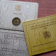 Vatikan 2009 2 Euro Sondermünze Astronomie im Folder #