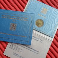 Vatikan 2012 2 Euro Sondermünze Weltfamilientreffen im Folder