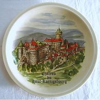 Keramik-Teller mit Bild Château du Haut-Koenigsbourg - bei Orschwiller / Elsass