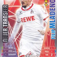 1. FC Köln Topps Trading Card 2015 Filip Mladenovic Nr.498