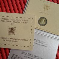 Vatikan 2017 2 Euro Gedenkmünze Fatima