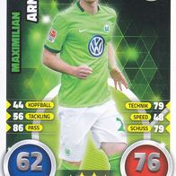 VFL Wolfsburg Topps Trading Card 2016 Maximilian Arnold Nr.315