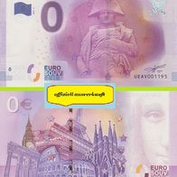0 Euro Schein Napoleon Bonaparte UEAV 2016-2 offiziell ausverkauft Nr 3370