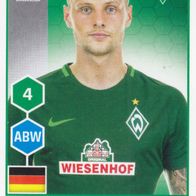 Werder Bremen Topps Sammelbild 2017 Robert Bauer Bildnummer 41
