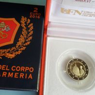 Vatikan 2016 2 Euro Gedenkmünze PP - Gendarmeri