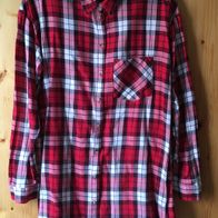 rot-weiß-schwarzkariertes Blusenhemd Gr. 38 (2634)