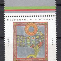 Bund BRD 1998, Mi. Nr. 1981, Hildegard von Bingen, postfrisch #16434