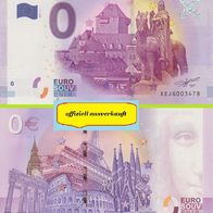 0 Euro Schein Schloss Burg XEJG 2017-1 offiziell ausverkauft Nr 3478