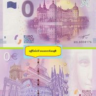 0 Euro Schein Schloss Moritzbug XELD 2017-1 Belem Turm offiziell ausverkauft Nr 8176