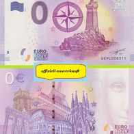 0 Euro Schein Phare de la Vieille UEPL 2017-1 offiziell ausverkauft Nr 8311