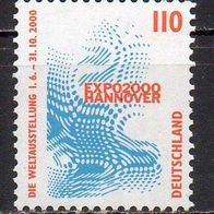 Bund BRD 1998, Mi. Nr. 2009 A, EXPO 1999 Hannover, postfrisch #16485