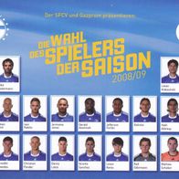FC Schalke 04 Mannschaftskarte 2008 Wahl des Spielers der Saison
