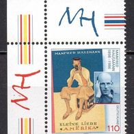 Bund BRD 1998, Mi. Nr. 2012, Geburtstag Manfred Hausmann, postfrisch Ecke #16515