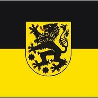 Flagge Landkreis Sonneberg – 90 X 150 Cm, Schwarz-gold, Aus Polyester Für Innen & Außen