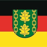 KÖNIGSBANNER Flagge Kreis Pinneberg – 60x90 Cm, Hissflagge Doppelt Gesäumt, Made In Germany