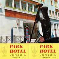 Park Hotel Venezia Reklame, Broschüre, Faltblatt