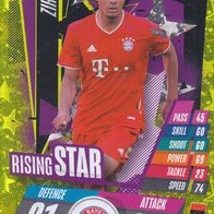 FC Bayern München Topps Trading Card Champions League 2020 Joshua Zirkzee RS10