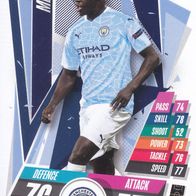 Manchester City Topps Trading Card Champions League 2020 Benjamin Mendy MCI7