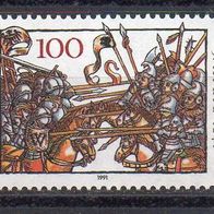Bund BRD 1991, Mi. Nr. 1511, Schlacht bei Liegnitz, postfrisch #16554