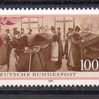 Bund BRD 1991, Mi. Nr. 1521, Lette-Verein, postfrisch #16556