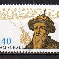 Bund BRD 1992, Mi. Nr. 1607, Geburtstag Schall von Bell, postfrisch #16607