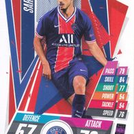 Paris Saint Germain Topps Trading Card Champions League 2020 Pablo Sarabia PSG15