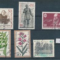 1259 - Berlin Briefmarken Michel Nr.561,569,570,573,575,578 gestempelt Jahrgang 1978