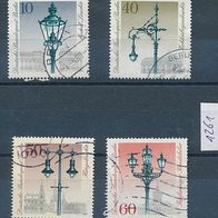 1261 - Berlin Briefmarken Michel Nr.603 - 606 gestempelt Jahrgang 1979