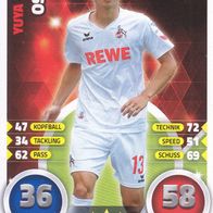 1. FC Köln Topps Trading Card 2016 Yuya Osako Nr.196
