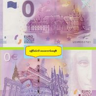 0 Euro Schein Chateau de Chantilly UEDM 2016-1 offiziell ausverkauft Nr 2805