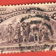 USA 1893 Kolumbus - Weltausstellung Mi.74 mit Nummerstempel