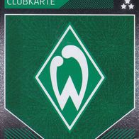 Werder Bremen Topps Trading Card 2019 Clubkarte Vereinslogo Nr.64