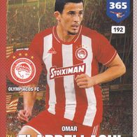 Panini Trading Card Fifa 365 Omar Elabdellaoui Olympiacos FC Nr.192 Team Mate