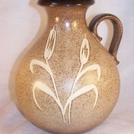 Scheurich Sgraffito Keramik Henkel-Vase 495-20, 70er Jahre