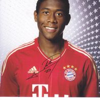 Bayern München Autogrammkarte David Alaba Sterne