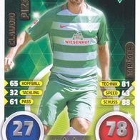 Werder Bremen Topps Trading Card 2016 Claudio Pizarro Nr.53 Torjäger