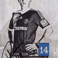 Kyriakos Papadopoulos FC Schalke 04 Saison 2013 / 2014 Originalautogramm -al-