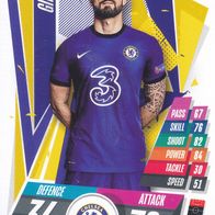 FC Chelsea Topps Trading Card Champions League 2020 Olivier Giroud CHE18