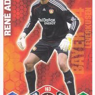 Bayer Leverkusen Topps Match Attax Trading Card 2010 Rene Adler Nr.163