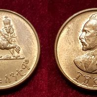 12394/02) 5 Santeem (Äthiopien) 1936/1944 in UNC- ...... von * * * Berlin-coins * * *
