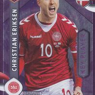 Panini Trading Card Fussball WM 2018 Christian Eriksen Nr. DEN 06 Dänemark Key Player