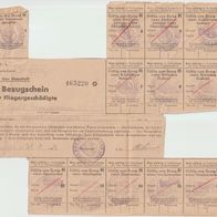 Zachan Sagan Sonder- Bezugsschein für Fliegergeschädigte für Emil Niemann 1944