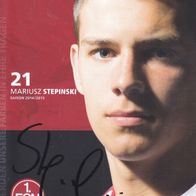 1. FC Nürnberg Autogrammkarte 2014 Mariusz Stepinski