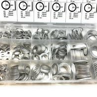 450*Alu Dichtring Sortiment Aluminium Dichtung Dichtungsring O-Ring Set DE Stock 