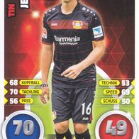 Bayer Leverkusen Topps Match Attax Trading Card 2016 Tin Jedvaj Nr.223